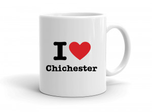 "I love Chichester" mug