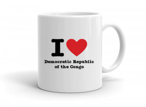 "I love Democratic Republic of the Congo" mug