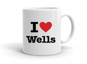 "I love Wells" mug