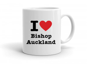 "I love Bishop Auckland" mug