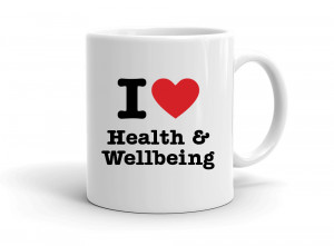"I love Health & Wellbeing" mug