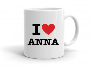 "I love ANNA" mug