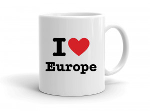 "I love Europe" mug