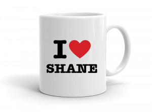 "I love SHANE" mug