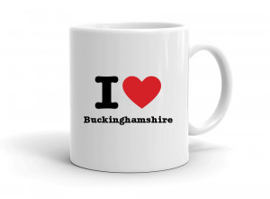 "I love Buckinghamshire" mug