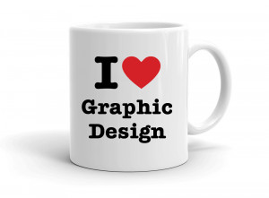 "I love Graphic Design" mug