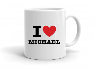 "I love MICHAEL" mug