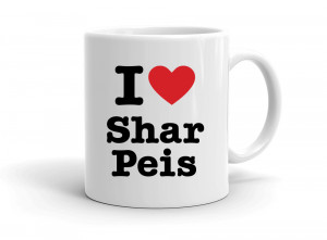 "I love Shar Peis" mug