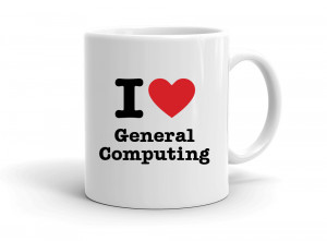 "I love General Computing" mug