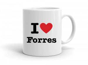 "I love Forres" mug