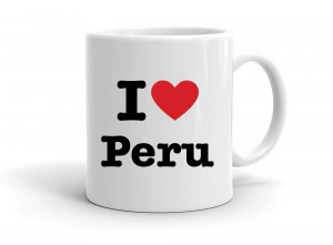 "I love Peru" mug