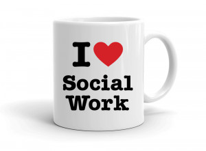 "I love Social Work" mug
