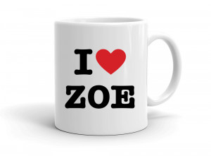 "I love ZOE" mug