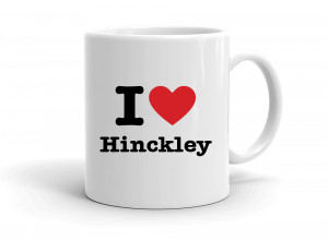 "I love Hinckley" mug