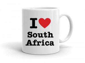 "I love South Africa" mug