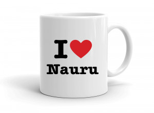 "I love Nauru" mug