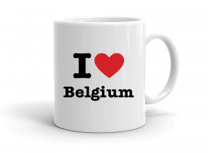 "I love Belgium" mug