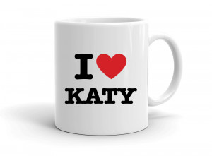 "I love KATY" mug