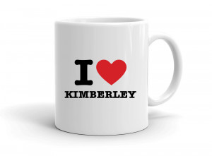 "I love KIMBERLEY" mug