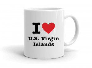 "I love U.S. Virgin Islands" mug