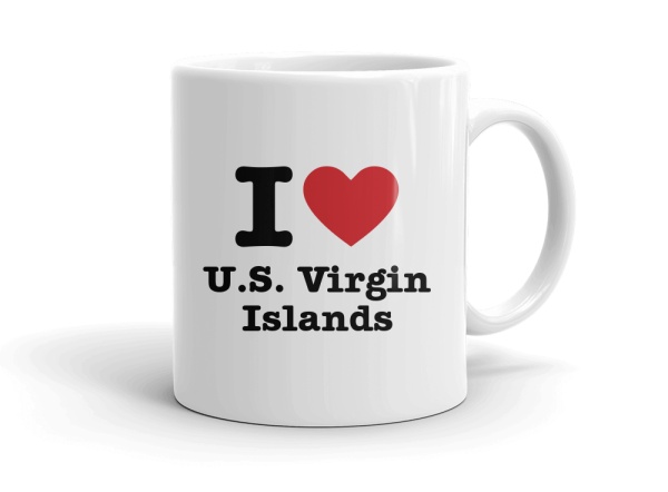 "I love U.S. Virgin Islands" mug