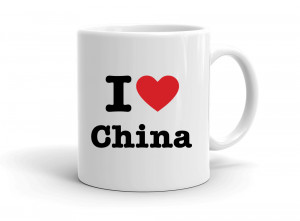 "I love China" mug
