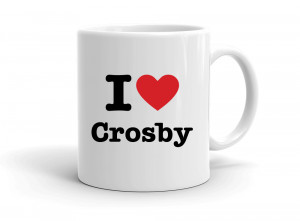 "I love Crosby" mug