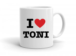 "I love TONI" mug