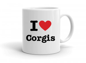 "I love Corgis" mug