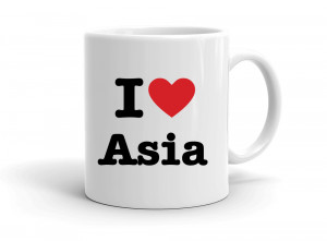 "I love Asia" mug