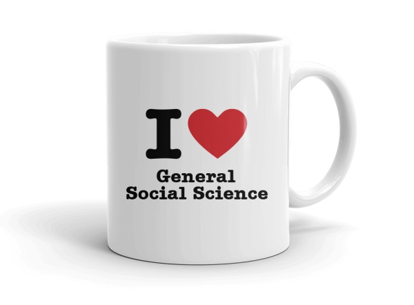 "I love General Social Science" mug