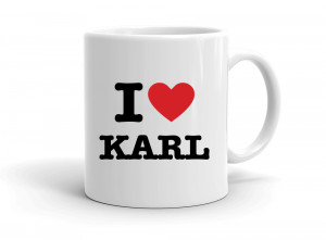 "I love KARL" mug