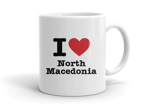 "I love North Macedonia" mug