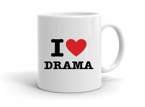 "I love DRAMA" mug
