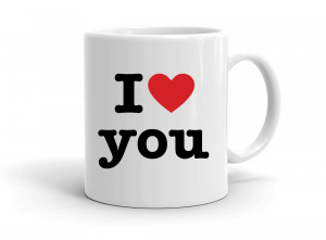 "I love you" mug