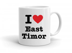 "I love East Timor" mug