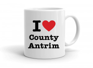"I love County Antrim" mug