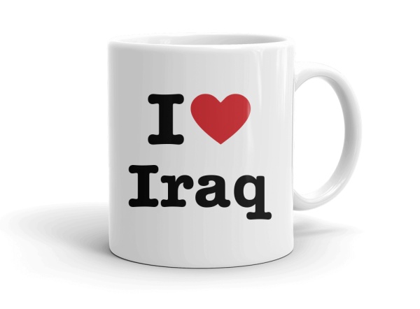 "I love Iraq" mug