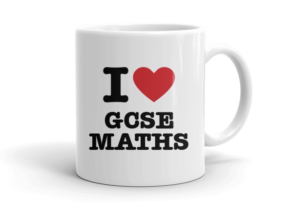 "I love GCSE MATHS" mug