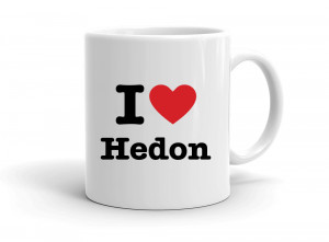 "I love Hedon" mug