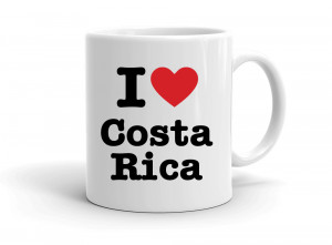 "I love Costa Rica" mug