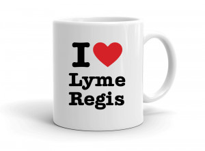 "I love Lyme Regis" mug