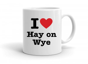 "I love Hay on Wye" mug