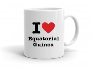 "I love Equatorial Guinea" mug