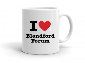 "I love Blandford Forum" mug