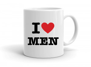 "I love MEN" mug