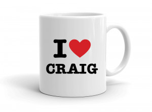 "I love CRAIG" mug