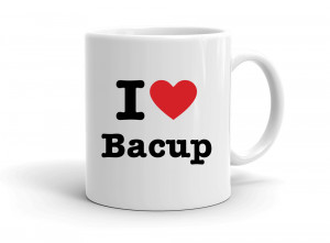 "I love Bacup" mug
