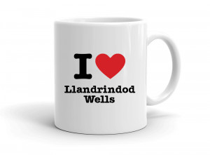 "I love Llandrindod Wells" mug