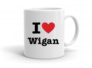 "I love Wigan" mug